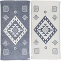Bersuse 100% Cotton Oeko-TEX Certified Veracrus Turkish Handloom Towel - 39X71 Inches, Dark Blue