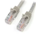 StarTech.com 5m Grey Cat5e Snagless RJ45 UTP Patch Cable - 5 m Patch Cord - Ethernet Patch Cable - RJ45 Male to Male Cat 5e Cable - Gray (45PAT5MGR)