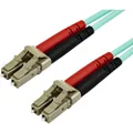 StarTech.com A50FBLCLC15 OM3 LC to LC Multimode Duplex Fiber Optic Patch Cable, 15 Meter