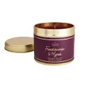 Shearer Candles Frankincense and Myrrh Large Scented Gold Tin Candle - Burgundy