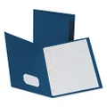 Oxford Twin Pocket Folders with Fasteners, Letter Size, Blue, 25 per Box (57702)