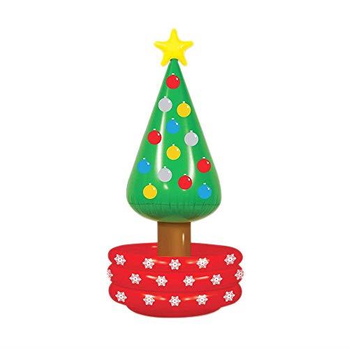 Beistle 20020 Inflatable Christmas Tree Cooler, 26" x 4' 8", Multicolored