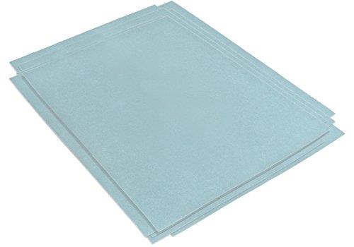 Zona 37-942 3M Wet/Dry Polishing Paper, 8-1/2-Inch X 11-Inch, 2 Micron, Aqua, 10-Pack