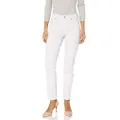 NYDJ Womens Alina Ankle Jeans Jeans - White - 10 Petite