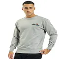 Ellesse Men's Fierro Sweatshirt, Grey Marl, X-Small