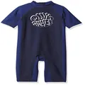 Quiksilver Boys' Thermo Spring Short Sleeve Rashguard Surf Shirt, Navy Blazer Thermo Spring Boy, 6