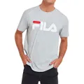 Fila Unisex Adults Classic Tee T Shirt, 059 Silver Marle, X-Small US