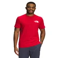 The North Face Men's Short-Sleeve Box NSE Tee, TNF Red/TNF Black, Large