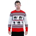 Star Wars at-at Reindeer Ugly Christmas Sweater, Multicoloured, Small