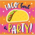 Creative Converting Fiesta Fun Taco Bout a Party Beverage Napkins 16 Pieces