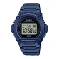 Casio W219H-2A Unisex Black Digital Watch with Blue Band
