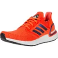 adidas Men's Ultraboost 20 Sneaker, Solar Red/Boost Blue Violet Metallic/White, 12 M US