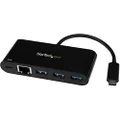 StarTech.com 3 Port USB C Hub with GbE & PD 2.0 - USB-C to 2X USB-A - USB 3.0 Hub - USB Port Expander - USB Port Hub with GbE & Power Delivery (HB30C3AGEPD)