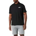 PUMA Men's Essential Pique Polo Shirt, Black, XL