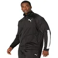 PUMA Men's Contrast Jacket 2, Black/White, 4X-Large Big Tall