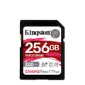 Kingston 256 GB Canvas React Plus SD Memory Card, Black