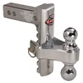 Trimax TRZ8ALRP 8" Aluminum Adjustable Hitch with Dual Hitch Ball and Receiver Adjustment Pin