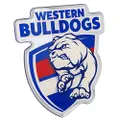Fan Emblems AFL Western Bulldogs Lensed Chrome Supporter Logo Decal