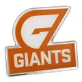 Fan Emblems GWS Giants Lensed Chrome AFL Supporter Logo
