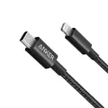 Anker New Nylon USB C to Lightning Cable, USB-C to Lightning Charging Cord for [Apple MFi Certified] for iPhone 11 Pro/X/XS/XR / 8 Plus/AirPods Pro, Supports Power Delivery (0.9m, Black)