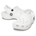 Crocs Kids Classic Clog T, White, C7