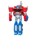 TRANSFORMERS Toys EarthSpark Spin Changer Optimus Prime 20-cm Action Figure with Robby Malto 5-cm Figure, for Ages 6 and Up