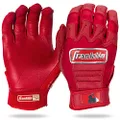 Franklin Sports CFX Fp Chrome Softball Batting Gloves Pair, Red, Women's Large