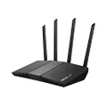ASUS RT-AX57 (AX3000) Dual Band WiFi 6 Extendable Router, Subscription-free Network Security, Instant Guard, Advanced Parental Controls, Built-in VPN, AiMesh Compatible, Gaming & Streaming, Smart Home