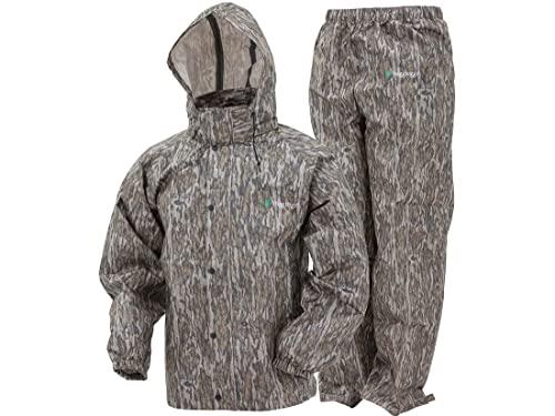 FROGG TOGGS Men's Standard Classic All-Sport Waterproof Breathable Rain Suit, Mossy Oak Bottomland, X-Large