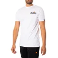 Ellesse Mens Classic T-Shirt, White, X-Small US