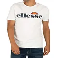 Ellesse Men's SL Prado Short Sleeve Tee, White, X-Large