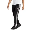 adidas Mens Train Essentials 3-Stripes Training Joggers Track Pants, Black, Small US