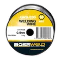 Bossweld Gasless MIG Welding Wire 0.9 kg Spool, 0.9 mm, Silver
