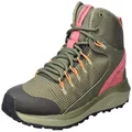 Columbia Women's Trailstorm Mid Waterpro Hiking Shoes, Stone Green Wild Salmon, 8 US