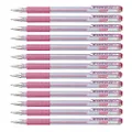 Pentel Hybrid Gel Grip Metallic 0.8mm Nib Gel Pen Pink Ink, Box of 12 Pens (K118M-P)