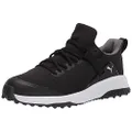 PUMA Men's Fusion Evo Golf Shoe, Black-quiet Shade, US 8