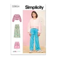 Simplicity S9654 Child/Girls Jacket Pant and Skirt Sewing Pattern, Size 3-4-5-6