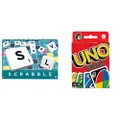 Mattel Scrabble Original & UNO Card Game
