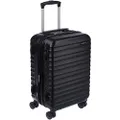 Amazon Basics Hardside Expandable Spinner Suitcase, Black, 55cm Carry-On
