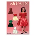 McCall's 7648 Children's & Girl's Gathered Dresses with Petticoat and Sash, Size 3-4-5-6