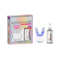 White Glo Accelerator Teeth Whitening Kit with LED Light for Sensitive Teeth and Gums, Carbamide Peroxide, Papaya and Pineapple Enzymes for Best Teeth Whitening Results, 10 Minute Timer and 50 Uses