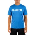 Hurley Men's One and Only Hybrid Short Sleeve, Pacific Blue, Small
