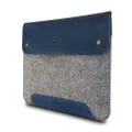 MegaGear MacBook Bag 15 MegaGear Genuine Leather and Fleece MacBook Bag 15 Inch - Dark Blue MegaGear Genuine Leather and Fleece MacBook Bag 15 Inch - Dark Blue, Dark Blue (MG1668)