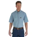 Wrangler Riggs Workwear Men's Chambray Work Shirt,Light Blue,Medium