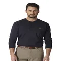 Wrangler Riggs Workwear Men's Big & Tall Long Sleeve Henley - Navy - 3X Big