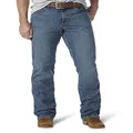 Wrangler Mens Bootcut Jeans, Worn in, 32W X 34L US