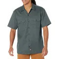 Dickies Men's Short-Sleeve Work Shirt, Lincoln Green, 4X-Large Big