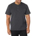 Dickies Men's Heavyweight Henley - X-Large/Tall - Charcoal