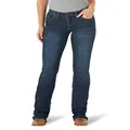 Wrangler Women's Willow Mid Rise Boot Cut Ultimate Riding Jean, Lovette, 9W x 36L