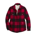 Dickies Women's Flannel Sherpa Lined Chore Coat, English Red Black Buffalo Plaid, XX-Large